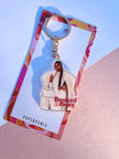 Booked and busy Keyring