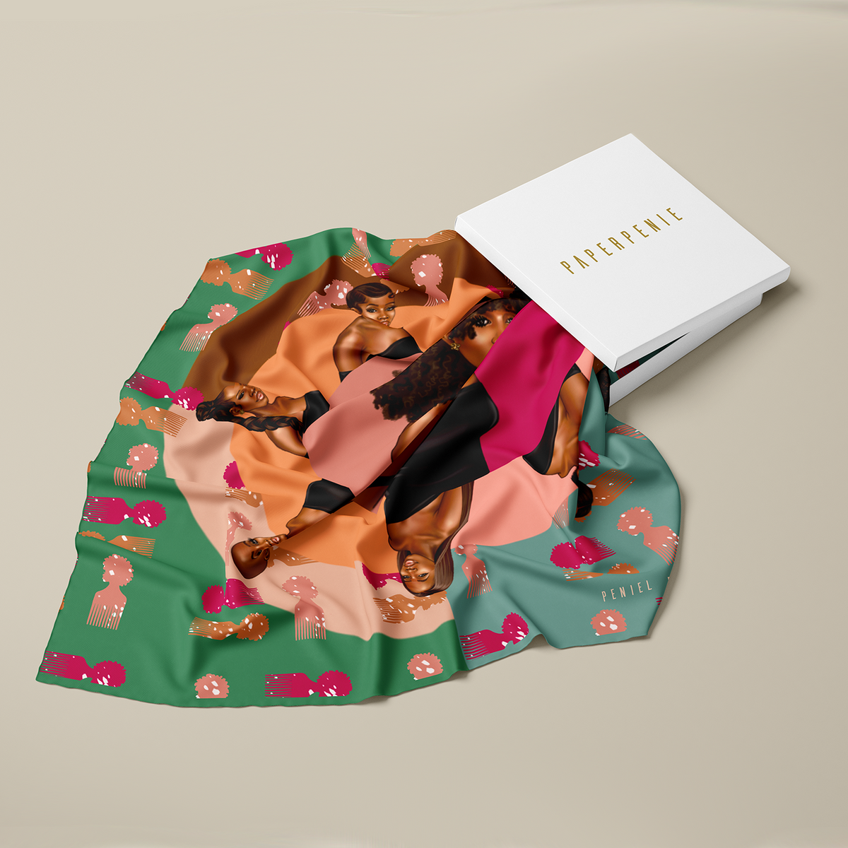 Akoma Silk scarf