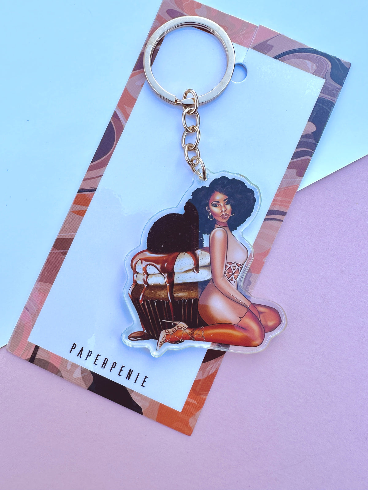 Double choc delight Keyring