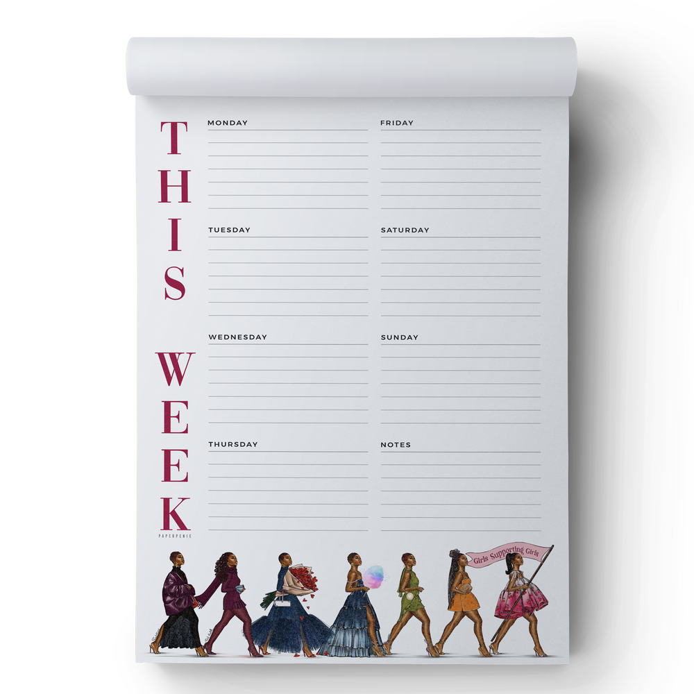 Claret Weekly notepad