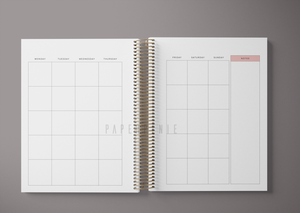 Undated Weekly planner - Floral Sunburst