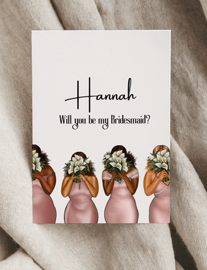 Bridesmaid Proposal Card (Blush)