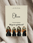 Bridesmaid Proposal Card (Black)