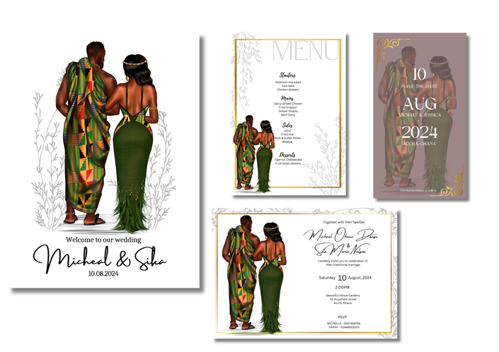 Green Kente Collection Bundle