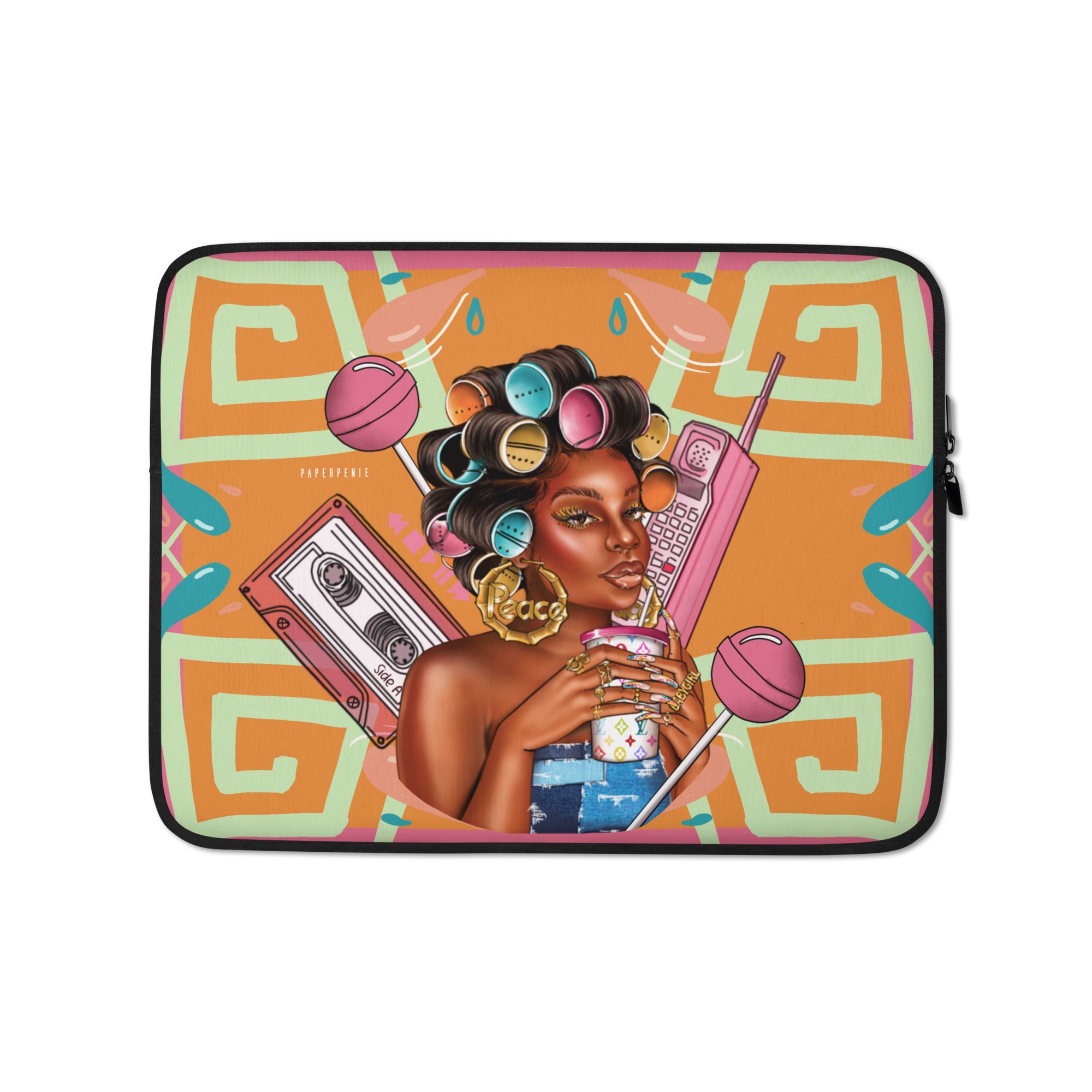 Bubblegum rollerset Laptop Sleeve