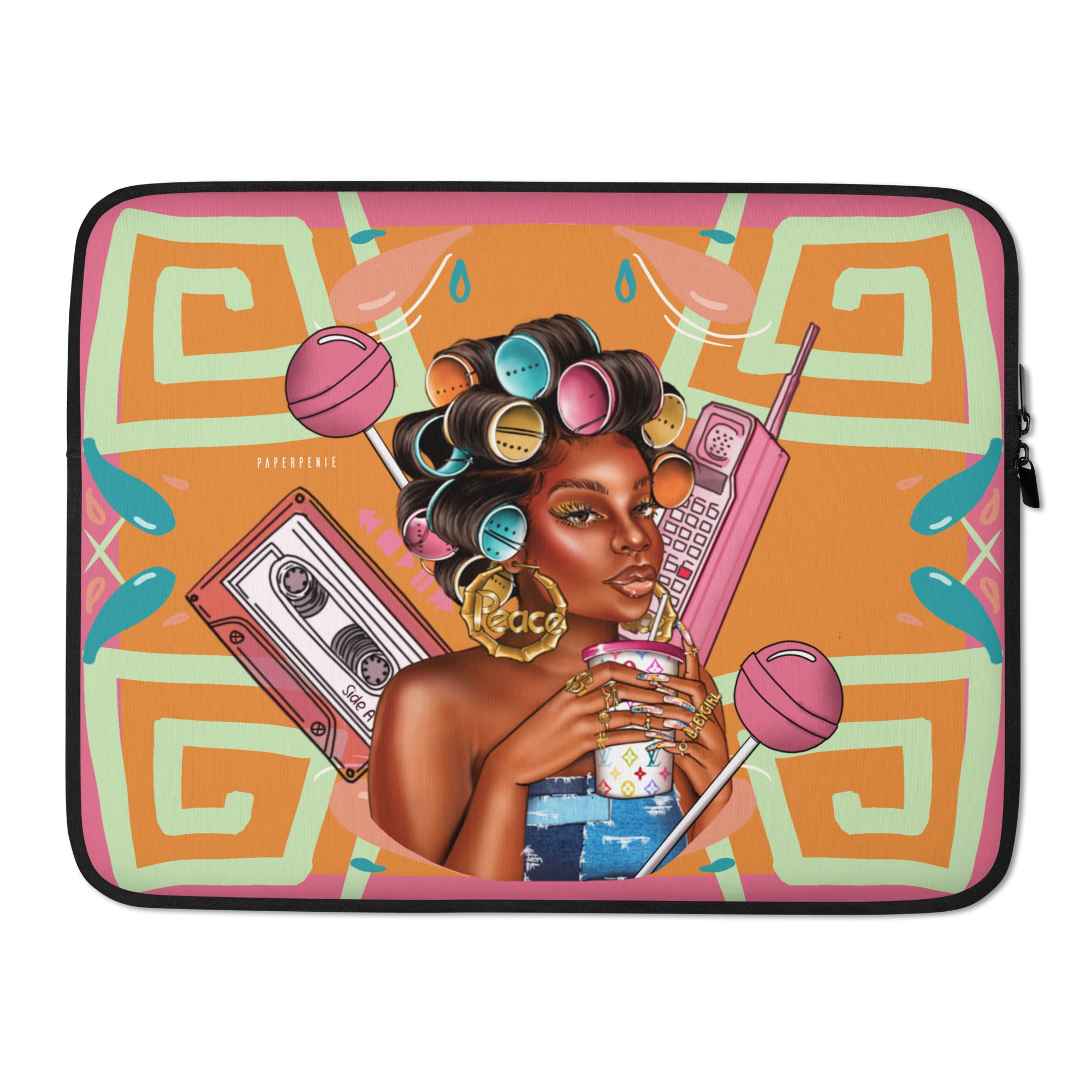 Bubblegum rollerset Laptop Sleeve