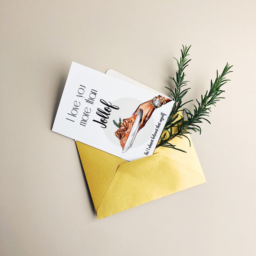 Kesse (jollof) Valentine Card