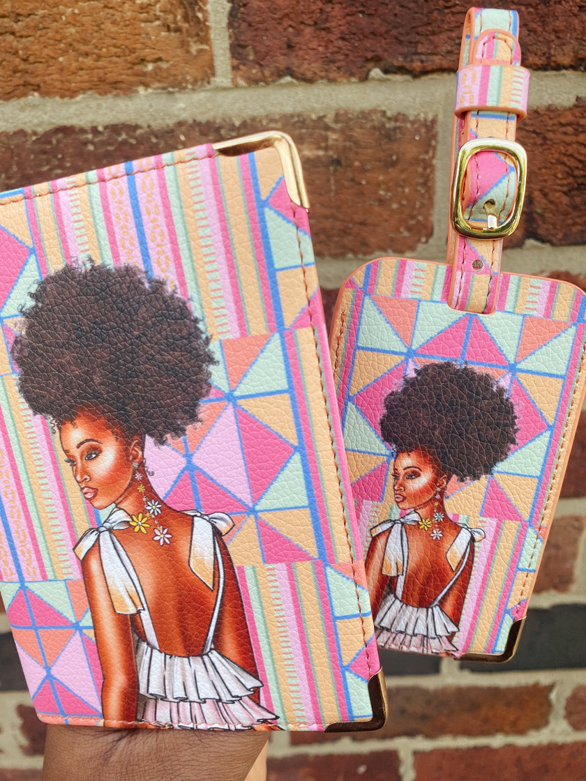 Zoe Passport Cover & Luggage Tag Set