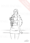Curly Gelato Digital colouring page