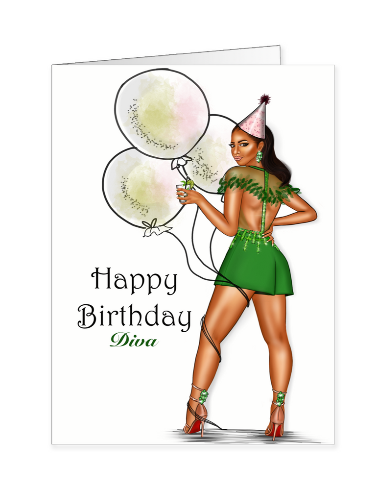 Diana Birthday Diva Card