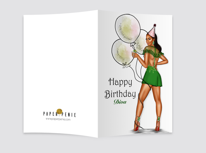 Diana Birthday Diva Card