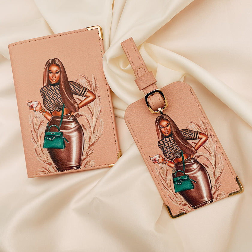 Aisha Passport Cover & Luggage Tag Set