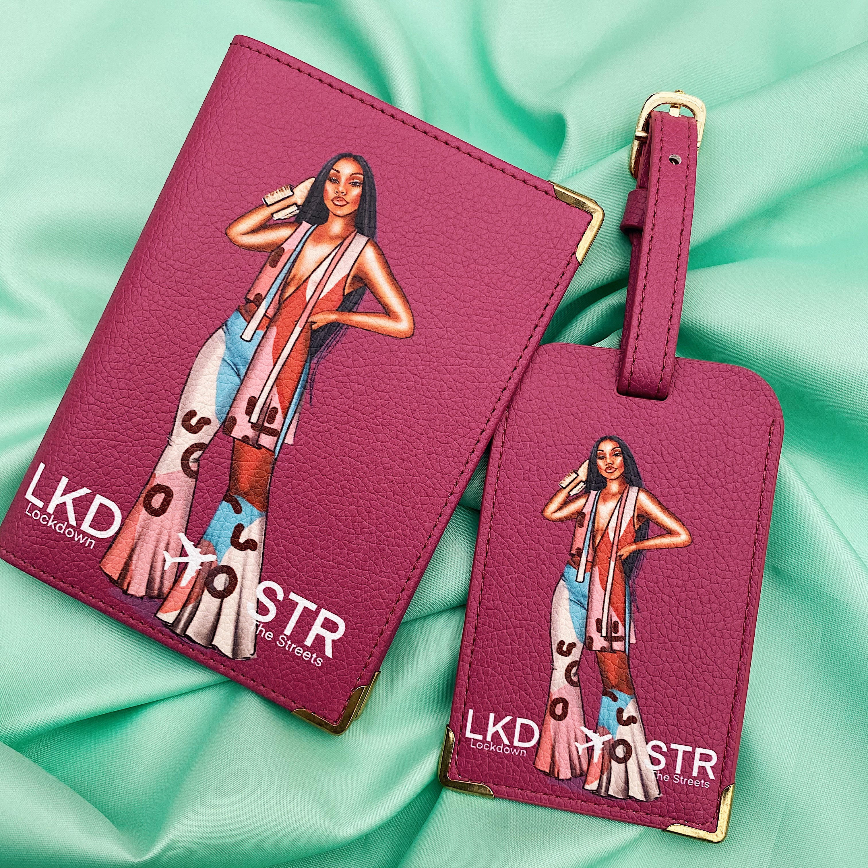 Bimpe Passport Cover & Luggage Tag Set