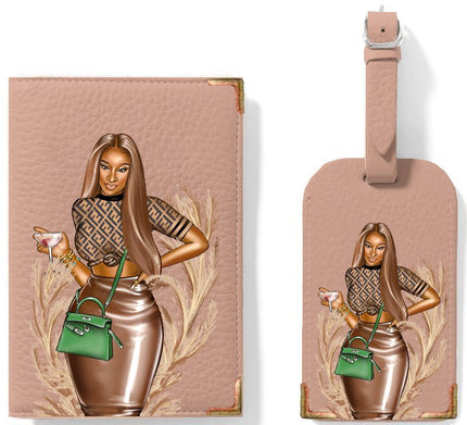 Aisha Passport Cover & Luggage Tag Set