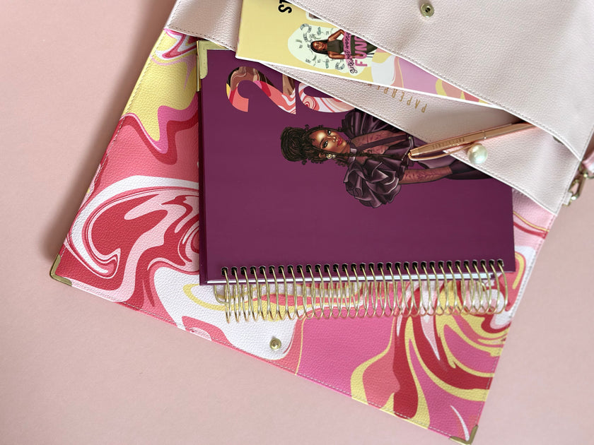 leather planner sleeve