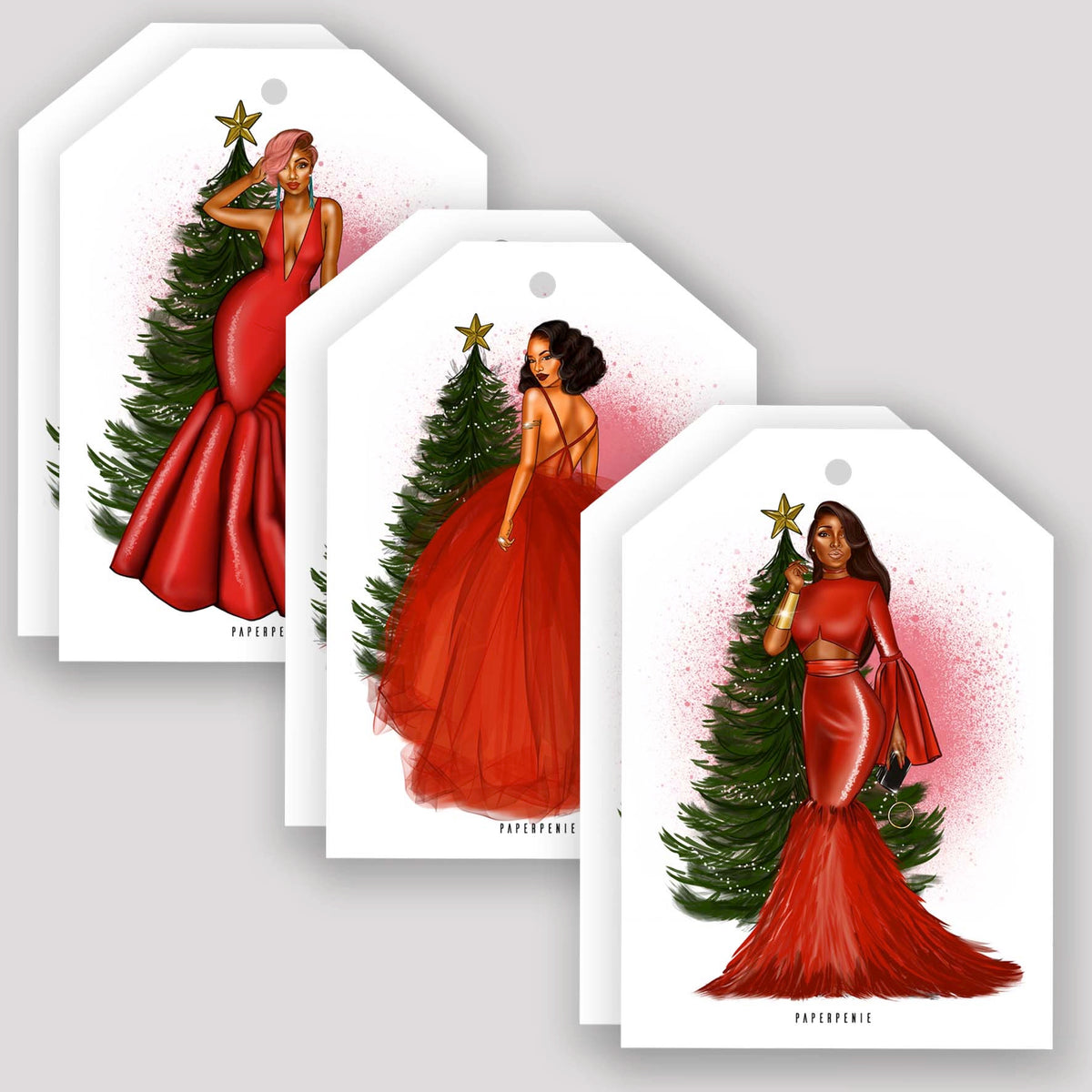 Poppy Gift Tags (Set of 6)