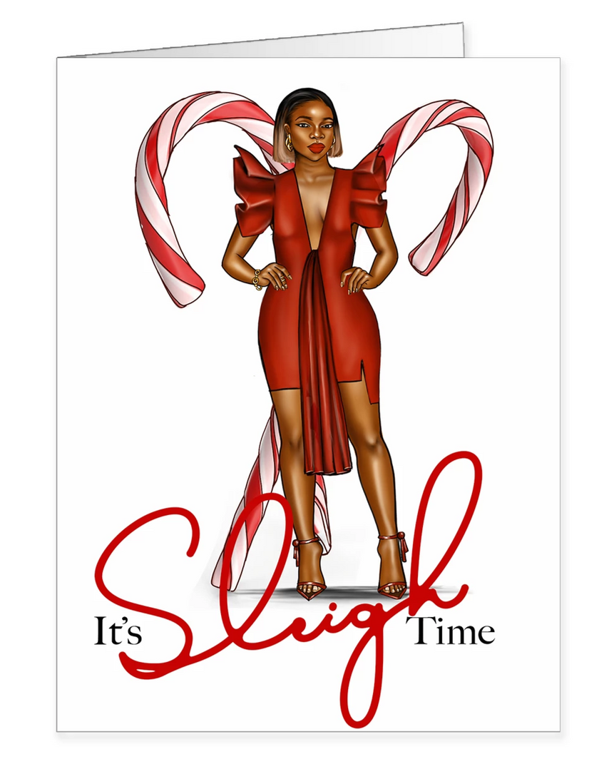 Ohemaa Sleigh Christmas card