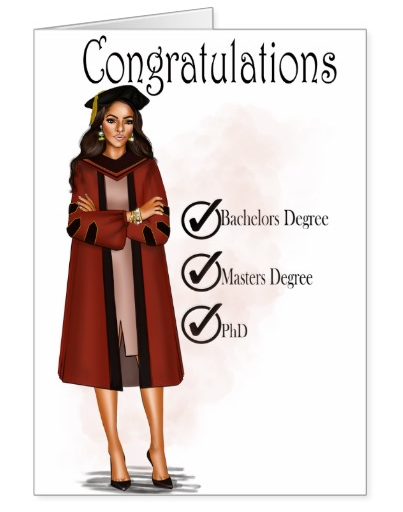 Dana (PHd) Graduation Card