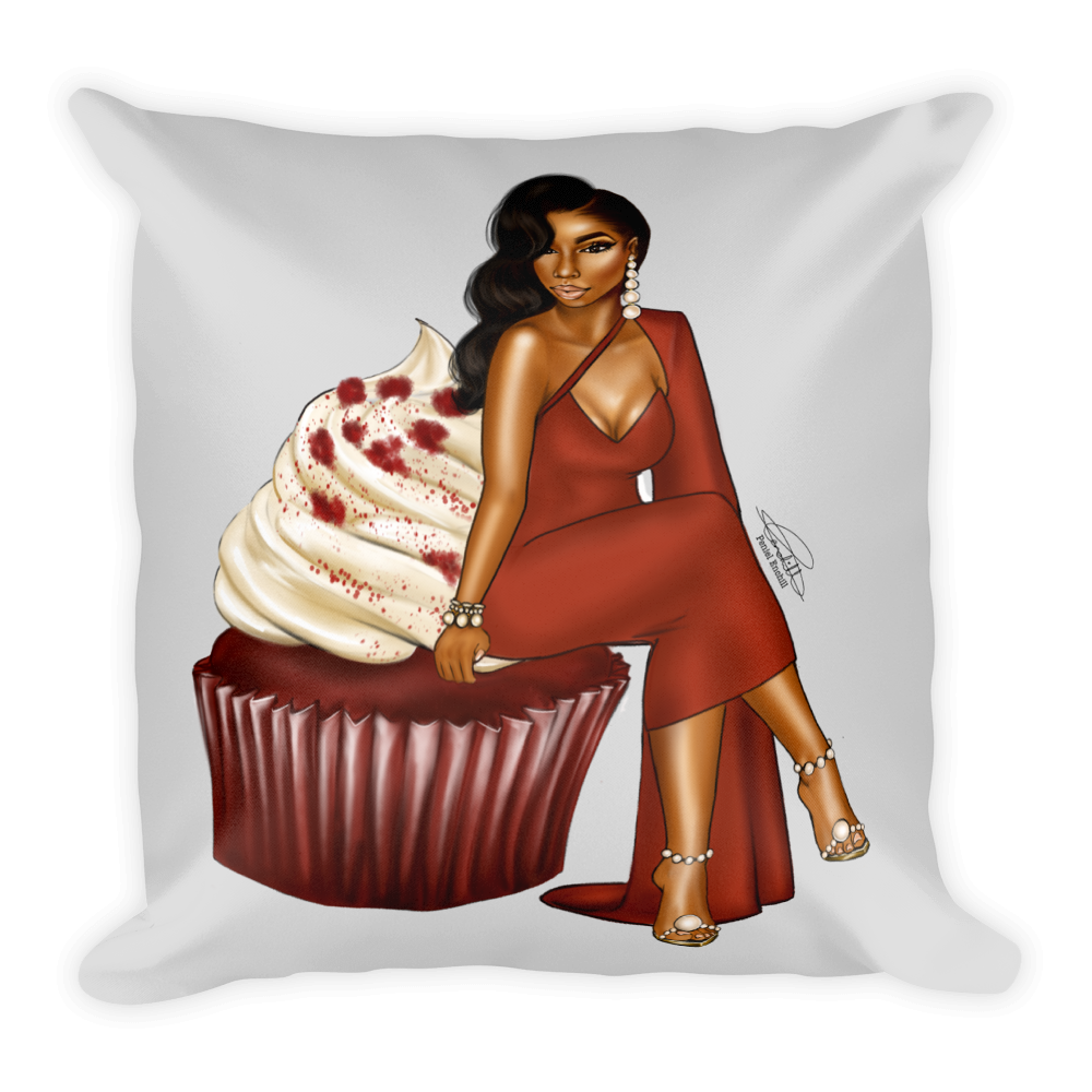 Ms. Red Velvet Square Pillow
