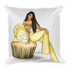 Ms. Lemon Square Pillow