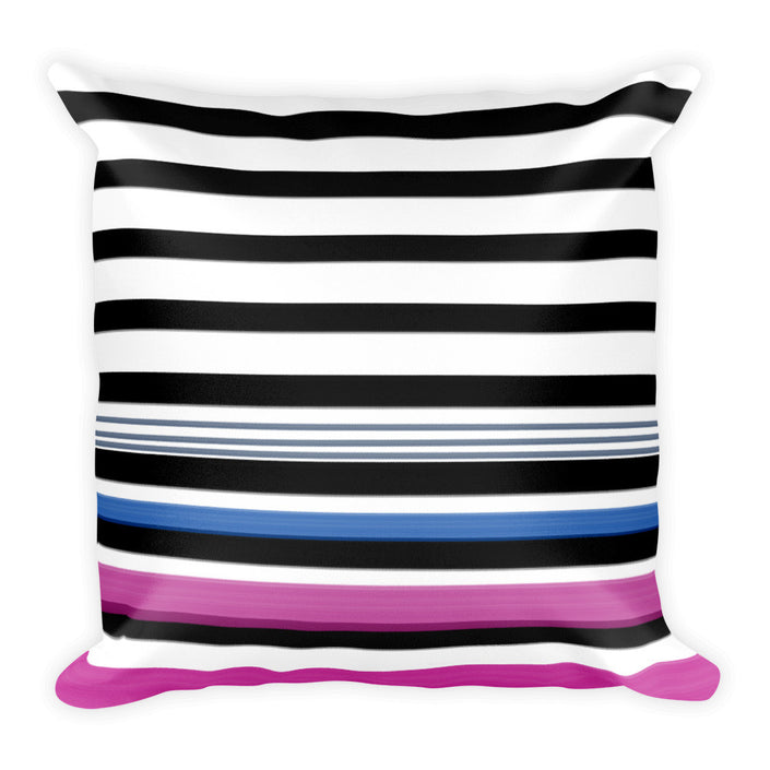 Stripe Belles Square Pillow