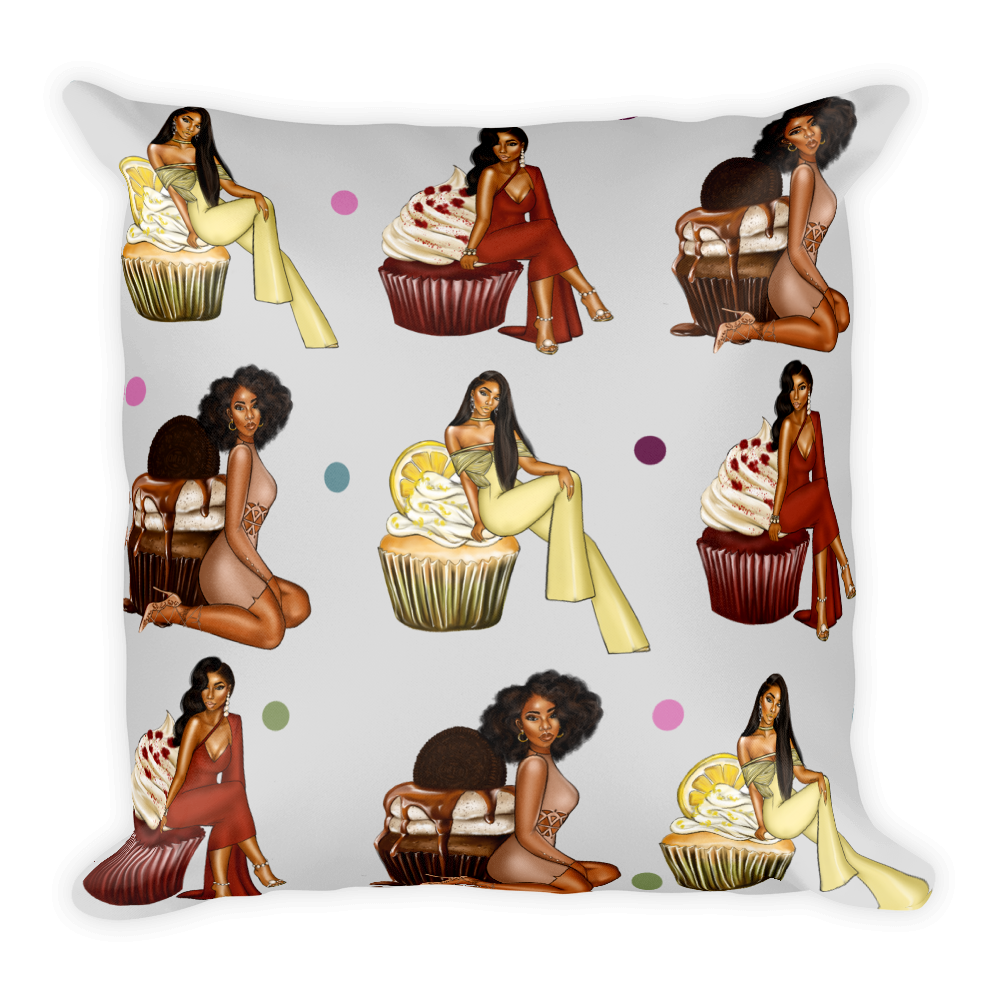 Ms. Red Velvet Square Pillow