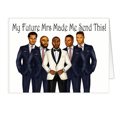 Abrantie's Grooms Men Request Card